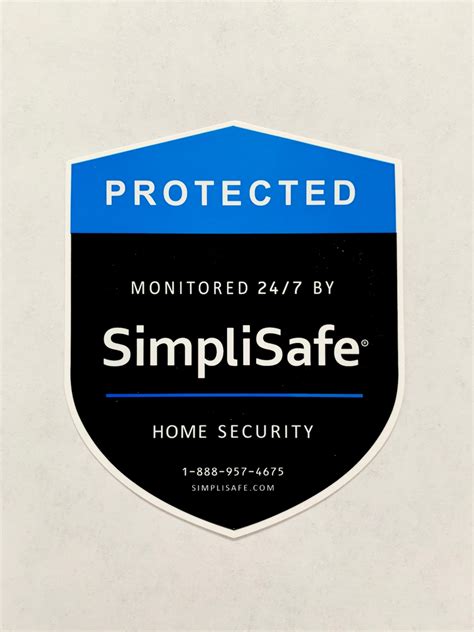 5 Simplisafe Security Window Stickers Decals | Etsy