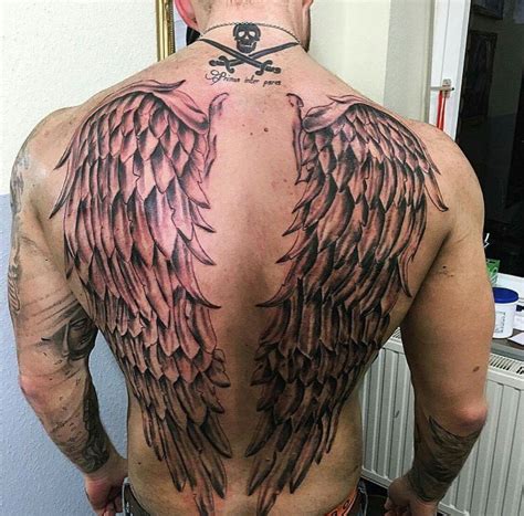 Angel Wings Tattoo On Back, Wing Tattoos On Back, Wing Tattoo Men, Cool Back Tattoos, Wing ...