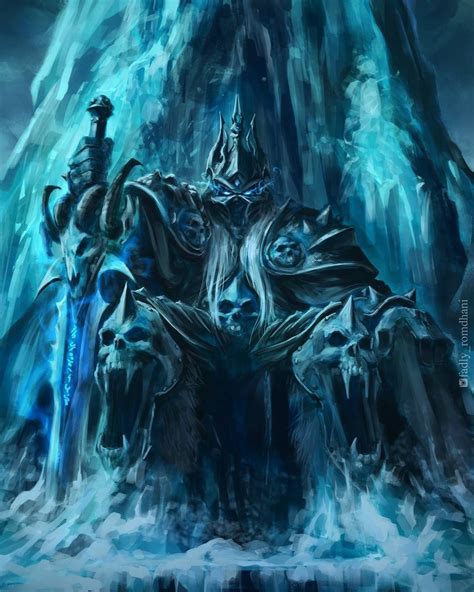 The Lich King by Fadly Romdhani | Monstros lendários, World of warcraft personagens, Samurai rpg