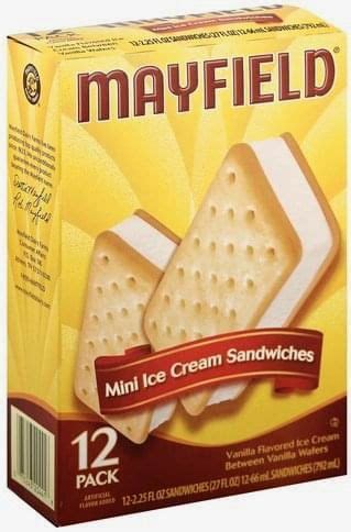 Vanilla wafer ice cream sandwiches