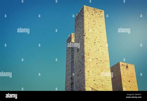 San Gimignano Towers Tuscany Italy Stock Photo - Alamy