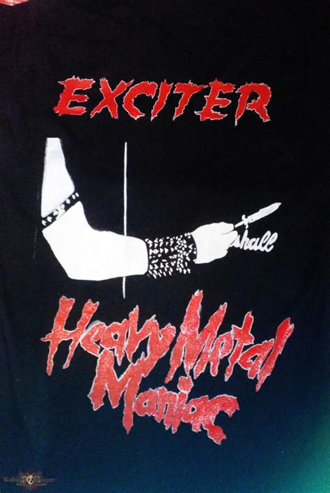 [DIY Stencil] Exciter - Heavy Metal Maniac Shirt | TShirtSlayer TShirt and BattleJacket Gallery