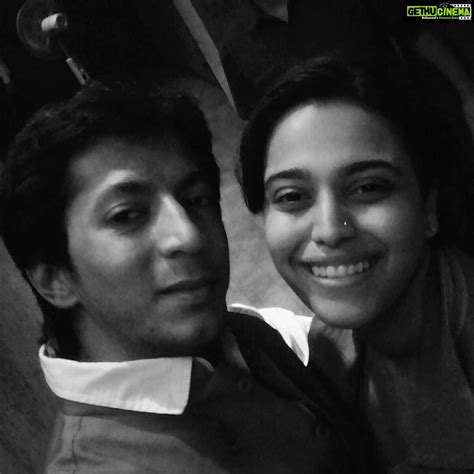 Swara Bhaskar Instagram - Me and my partner in heat dust grime :) Anshuman Jha and I Finally ...