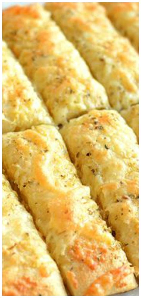 Homemade Cheesy Garlic Breadsticks Recipe | Recipe | Cheesy garlic ...