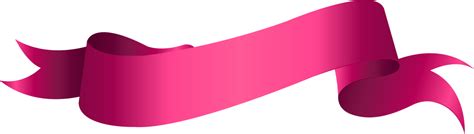 Ribbon Pink Banner Clipart Png