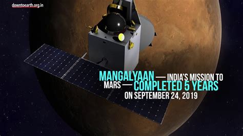 Mangalyaan, India’s mission to Mars, completed 5 years - YouTube