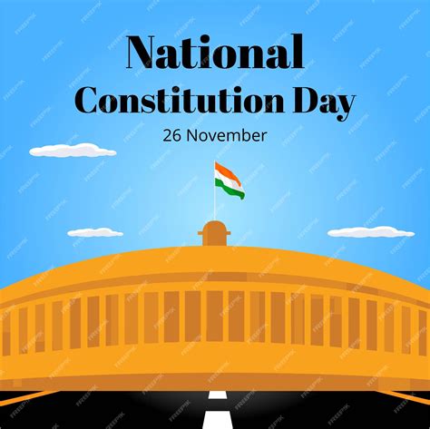 Premium Vector | Banner design of national constitution day of india ...