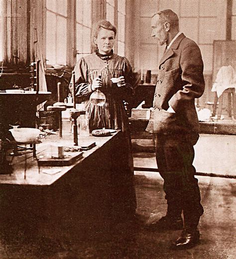 Marie and Pierre Curie in their laboratory – Hati and Skoll Gallery