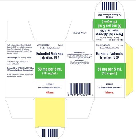 Estradiol Valerate Injection - FDA prescribing information, side ...