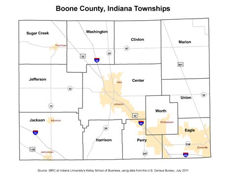 Boone County Indiana Map - Sella Daniella