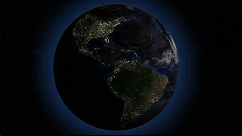 Rotating Earth with Night Lights, Stock Footage Video (100% Royalty-free) 8226274 | Shutterstock