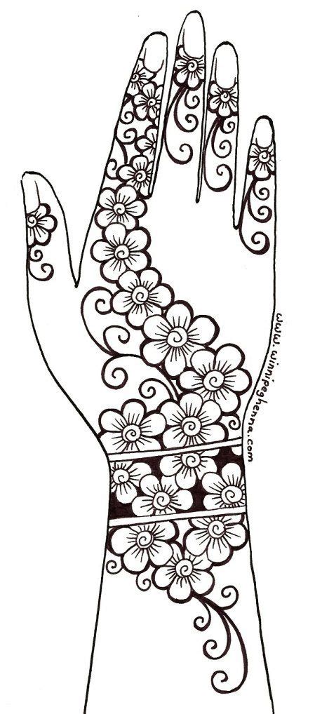 Printable Henna Designs For Hands