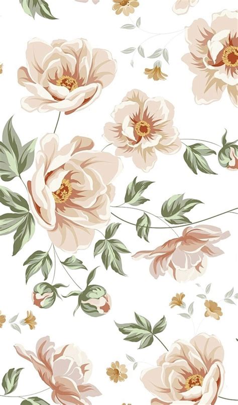 Pin by Tew Witty on Wallpaper Flowers | Vintage flowers wallpaper, Vintage floral wallpapers ...