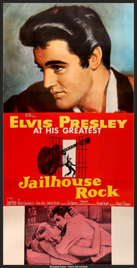 Jailhouse Rock (1957) Original Three-Sheet Movie Poster - Original Film Art - Vintage Movie Posters