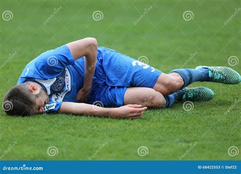 Injured Football Player On Field. Stock Photo | CartoonDealer.com #71129178