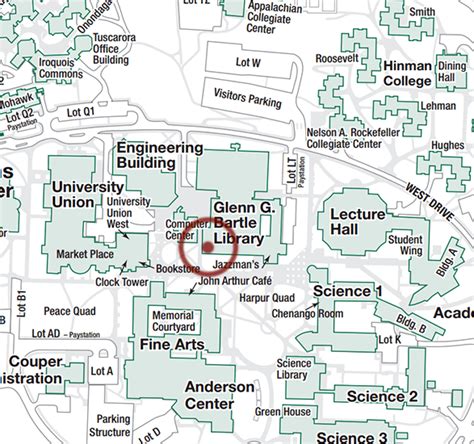 Suny Binghamton University Campus Map