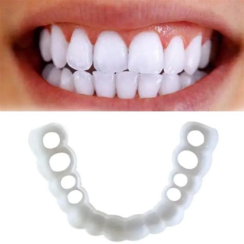 5pcs Teeth Whitening Snap On Smile Teeth Cosmetic Denture Instant ...