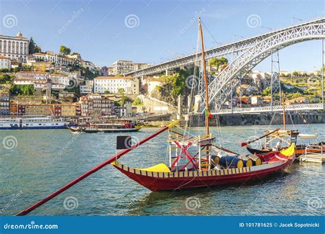Amazing City of Porto with Eiffel`s Bridge, Portugal Editorial Image - Image of ponte, european ...