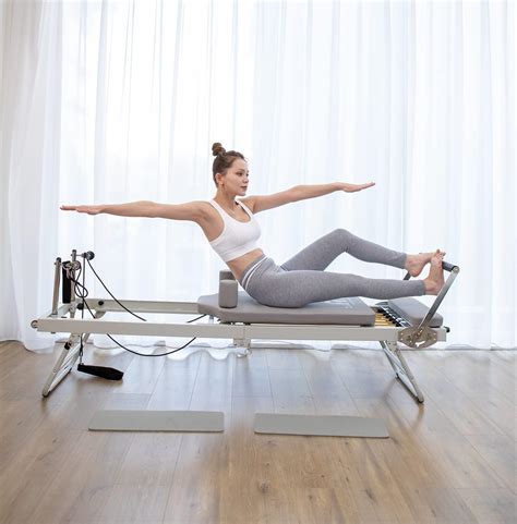 Buy Foldable Pilates Reformer Machine Equipment for Home Workouts Online at Lowest Price in ...