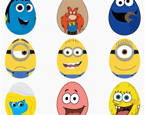 Cartoon Character Eggs Digital Clip Art- Digital File - digital clip ...