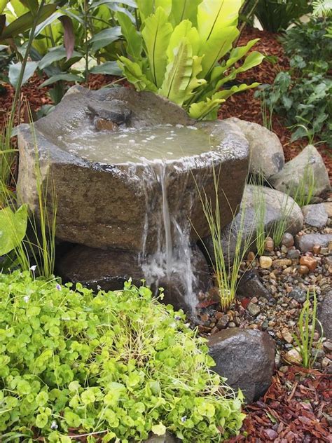 Inspiring Small Garden Water Features Ideas | Backyard water feature, Waterfalls backyard, Water ...