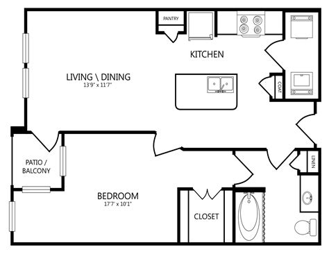 Plans - The Grapevine Station Apartments