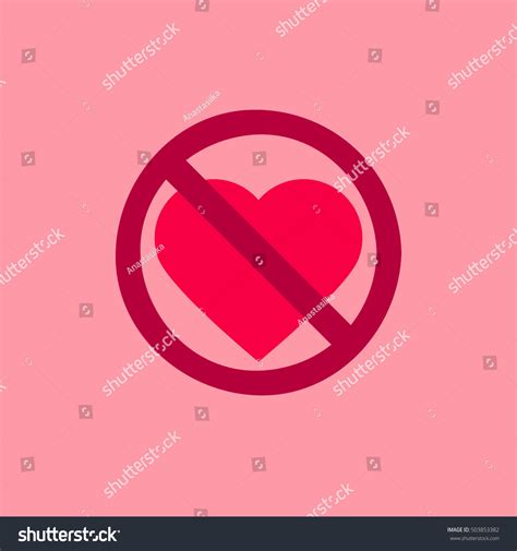 No Love Icon Stock Vector (Royalty Free) 503853382 | Shutterstock