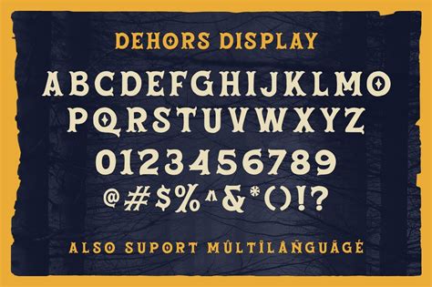 Dehors - Western Display Typeface - Design Cuts