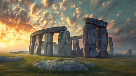 Stonehenge during a Celestial Alignment, Where the Stones Seem To Resonate with Otherworldly ...