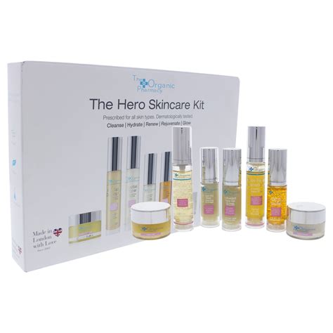 Hero Skin Care Kit by The Organic Pharmacy for Unisex - 7 Pc 0.33oz ...