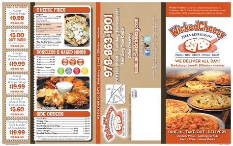 Menu for Wicked Cheesy in Tewksbury, MA | Sirved