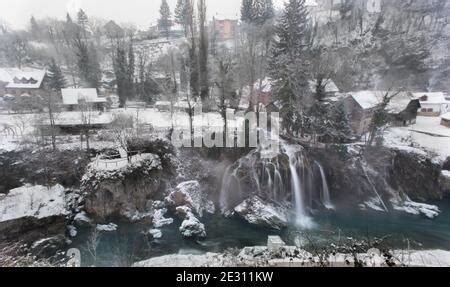 Winter in Rastoke, Slunj Stock Photo - Alamy