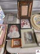 COLLECTION OF PICTURE FRAMES - PINKY AND BLUE BOY - MIRROR TRAY - OVAL ...