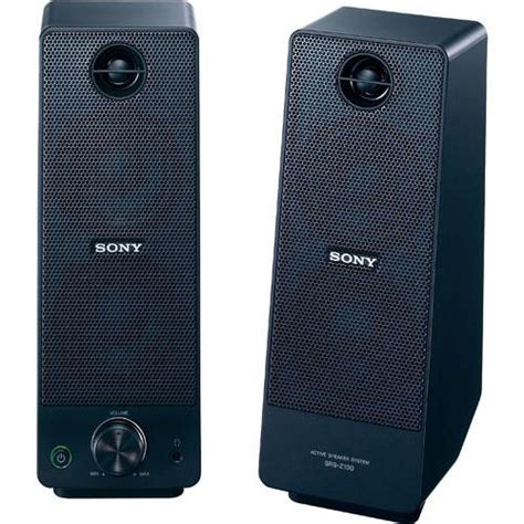 Sony SRS-Z100 Stereo PC Speaker System (Black) SRSZ100 B&H Photo