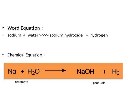 Chemical Equation Between Sodium Oxide And Water - Tessshebaylo