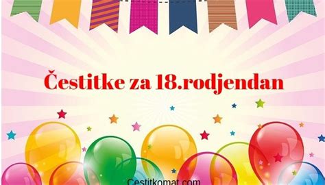 Čestitke za punoletstvo, 18.rodjendan