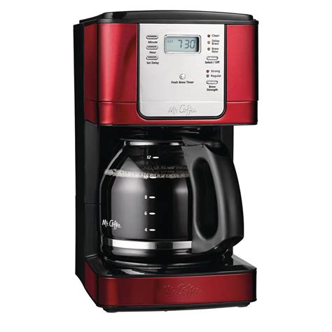 Mr. Coffee 12-Cup Programmable Coffee Maker-JWX31-RB - The Home Depot