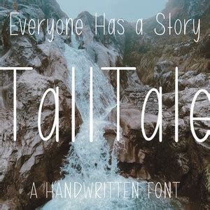 Talltale Tall Thin Font Handwritten Font Tall Font Skinny - Etsy