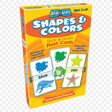 Colors And Shapes Flash Cards Flashcard Shapes & Colors: Slide & Learn Teacher Learning, PNG ...