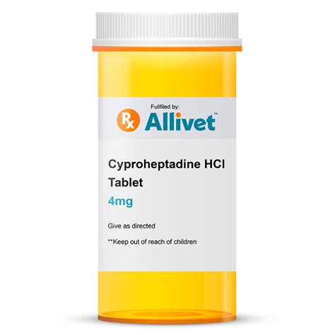 Buy Cyproheptadine HCl Tablet 4 mg for Dogs and Puppies