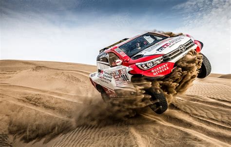 Wallpaper Sand, Auto, Sport, Machine, Speed, Race, Toyota, Hilux, Rally ...