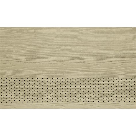 James Hardie 12-in x 144-in HardieSoffit Sandstone Beige Fiber Cement Vented Soffit in the ...