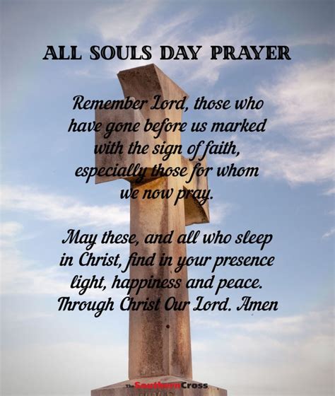 All Souls Day Prayer - The Southern Cross