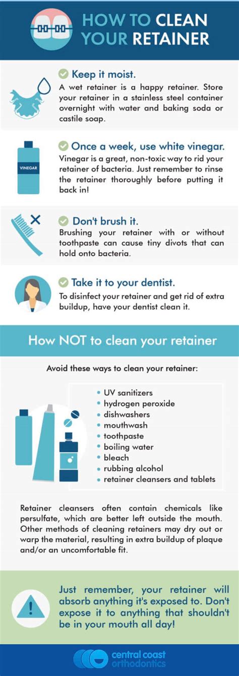 The Best 4 Ways to Clean Your Retainer - Central Coast Orthodontics