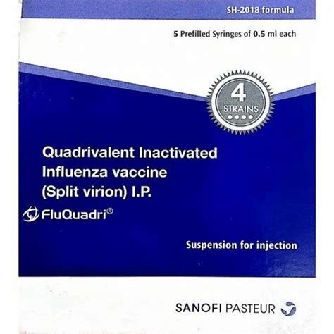 FluQuadri Vaccine Inactivated influenza vaccine (NA) at Rs 1539/piece | H1n1 Vaccine in Nagpur ...