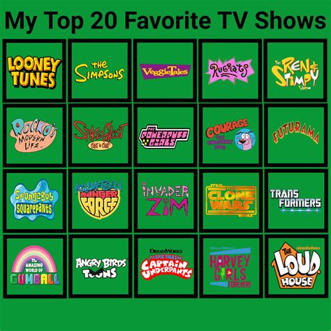 My Top 20 Favorite TV Shows by PeytonAuz1999 on DeviantArt