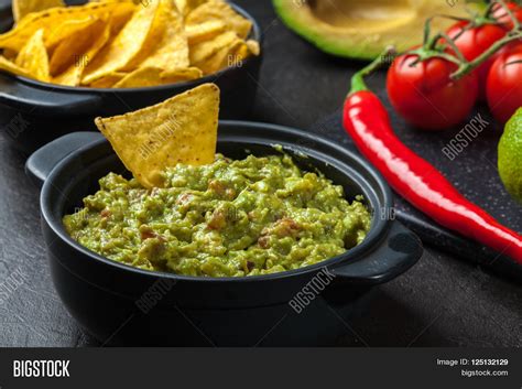 Bowl Guacamole Corn Image & Photo (Free Trial) | Bigstock