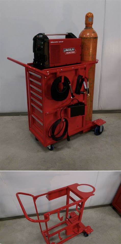 Welding Cart Built Around A Harbor Freight Toolbox - YouTube | Welding cart, Cool welding ...