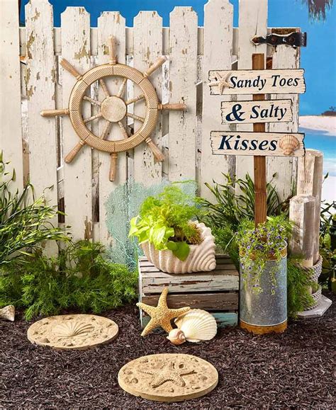 Coastal Garden Accents (With images) | Coastal gardens, Beach cottage style, Coastal decor