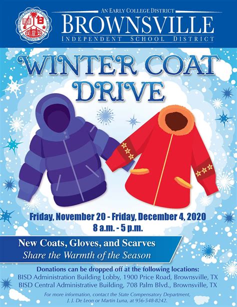 Printable Coat Drive Flyer Template Free